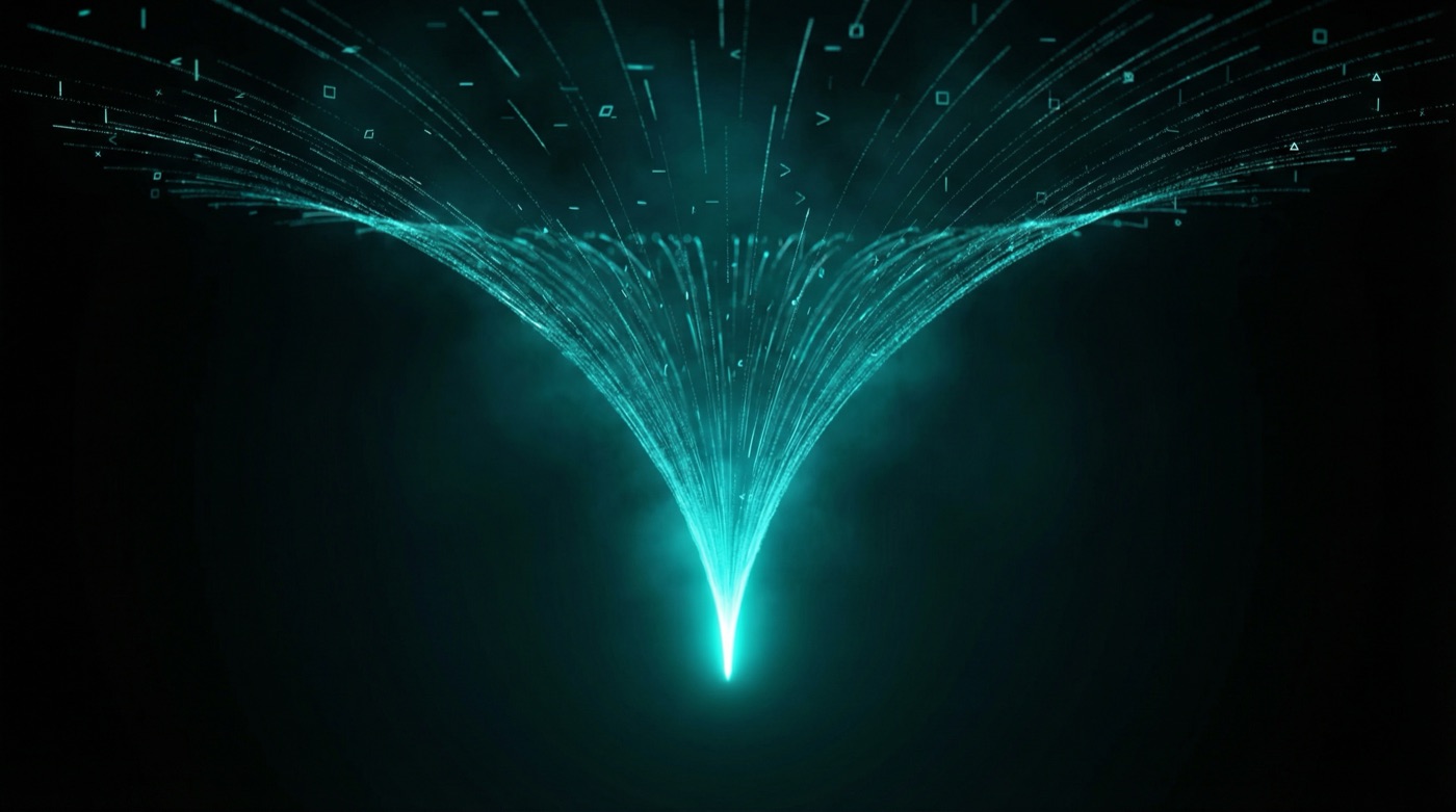 Abstract illustration of data-driven optimization and refinement